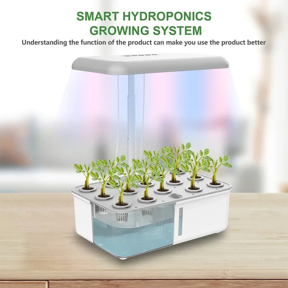 Smart LED Light Hydroponic Plant Growing Pot