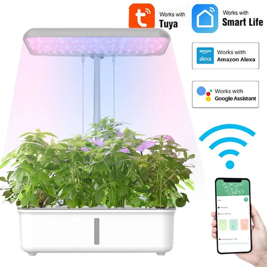 Smart LED Light Hydroponic Plant Growing Pot