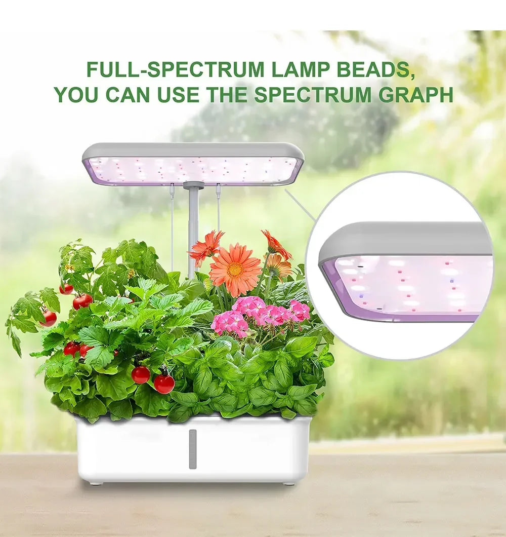 Smart LED Light Hydroponic Plant Growing Pot