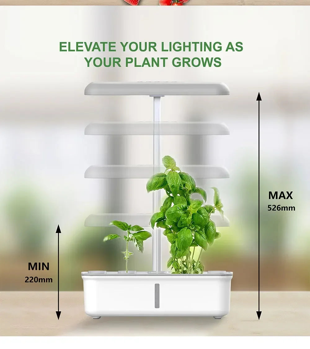 Smart LED Light Hydroponic Plant Growing Pot