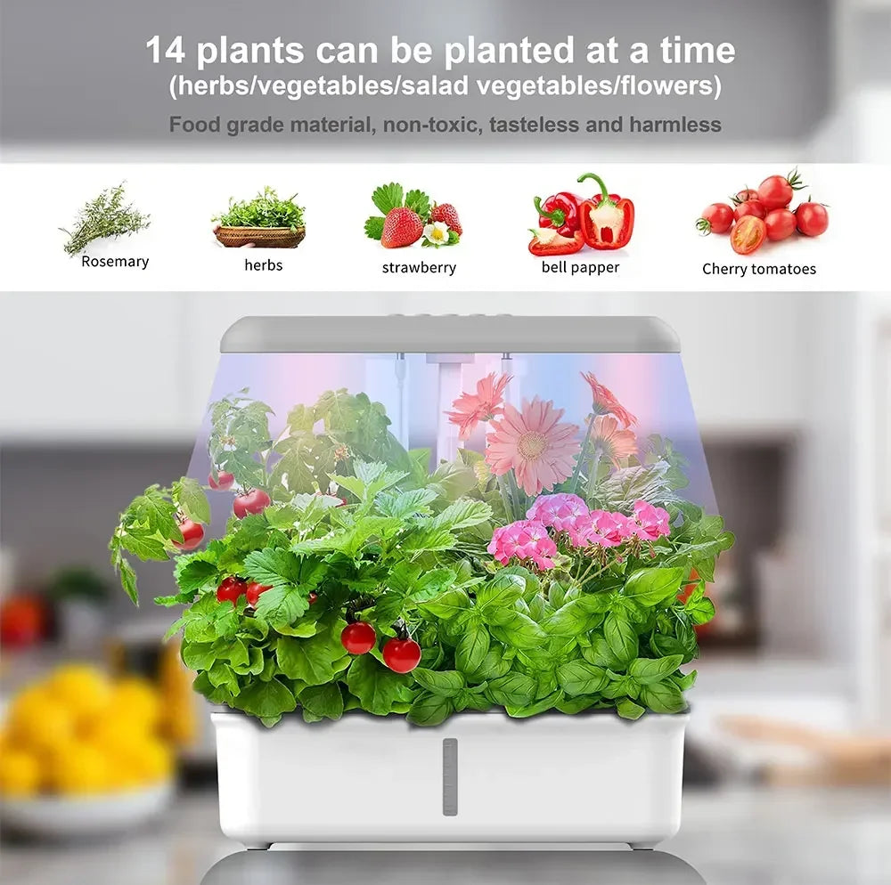 Smart LED Light Hydroponic Plant Growing Pot